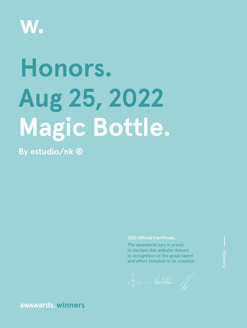 Honorable Mention Awwwards