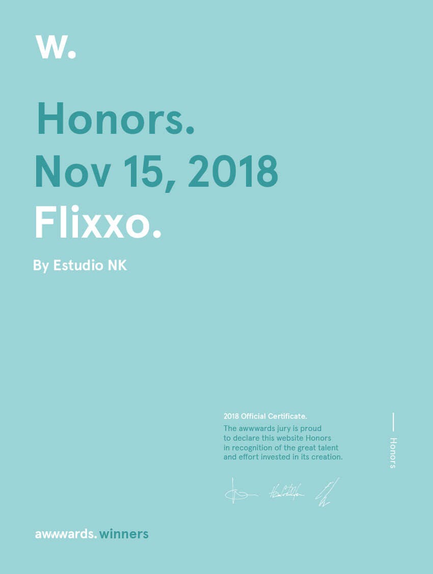 Honorable Mention Awwwards