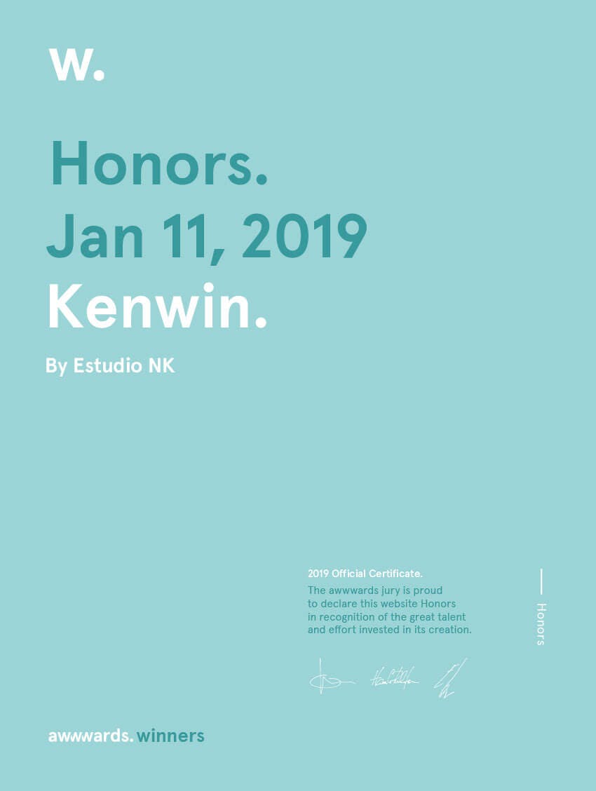 Honorable Mention Awwwards