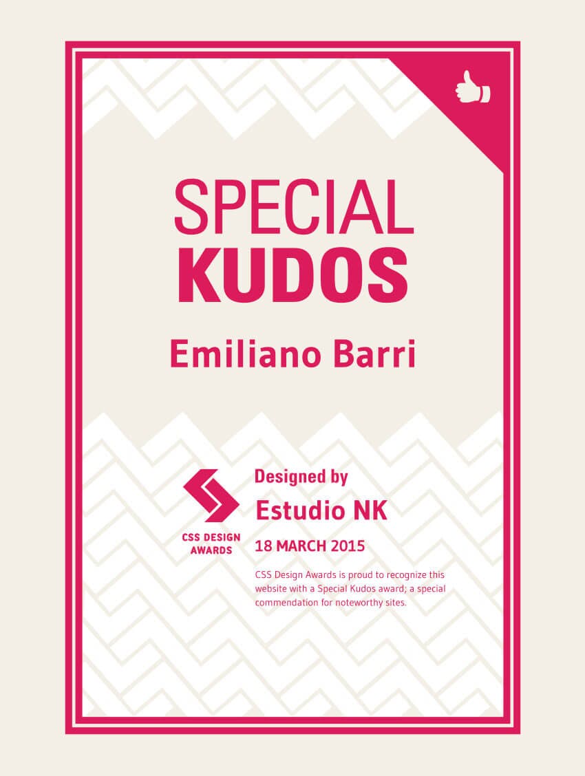 Special Kudos CSS Design Awards