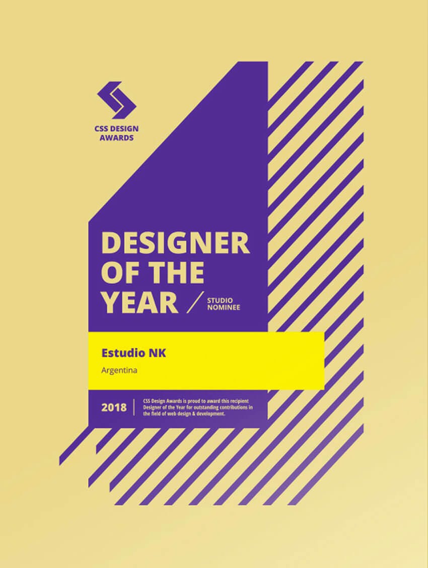Studio of the year (Nominee) CSS Design Awards