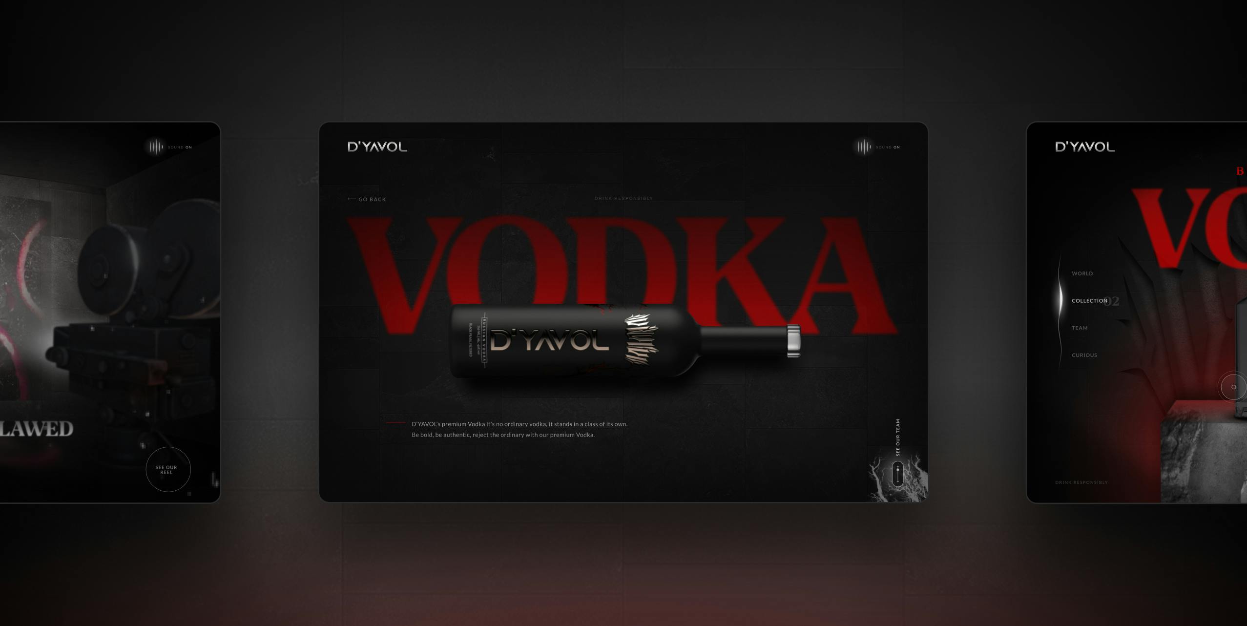 A NEW WEBSITE FOR THE LAUNCH OF D’YAVOL VODKA