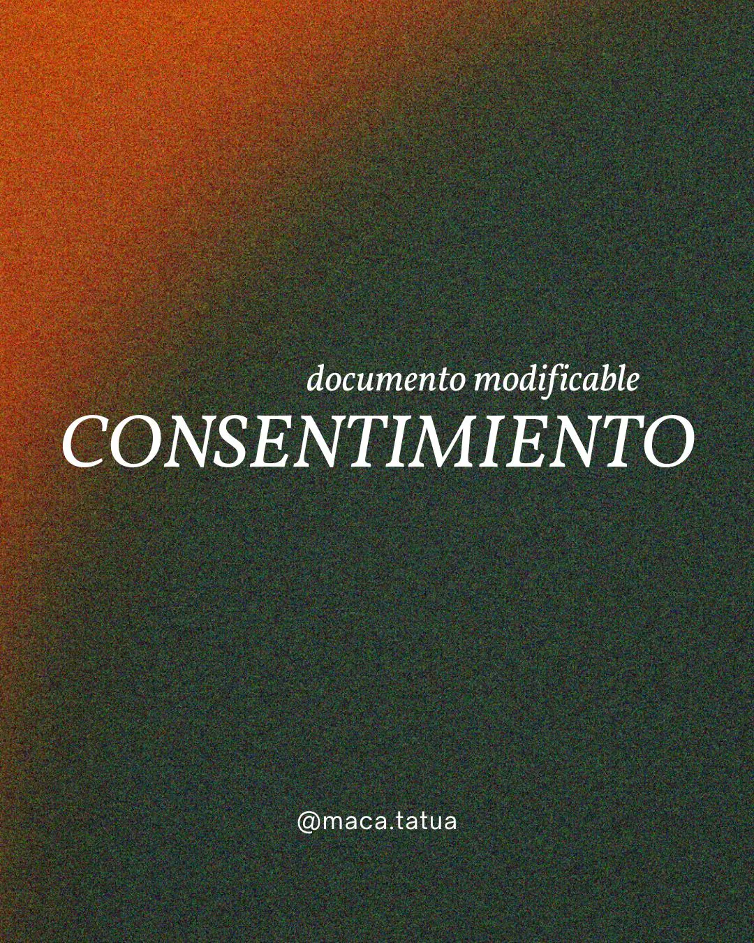Consentimiento Informado para la Practica del tatuaje