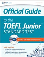 Couverture du livre Official Guide to the TOEFL Junior Standard test