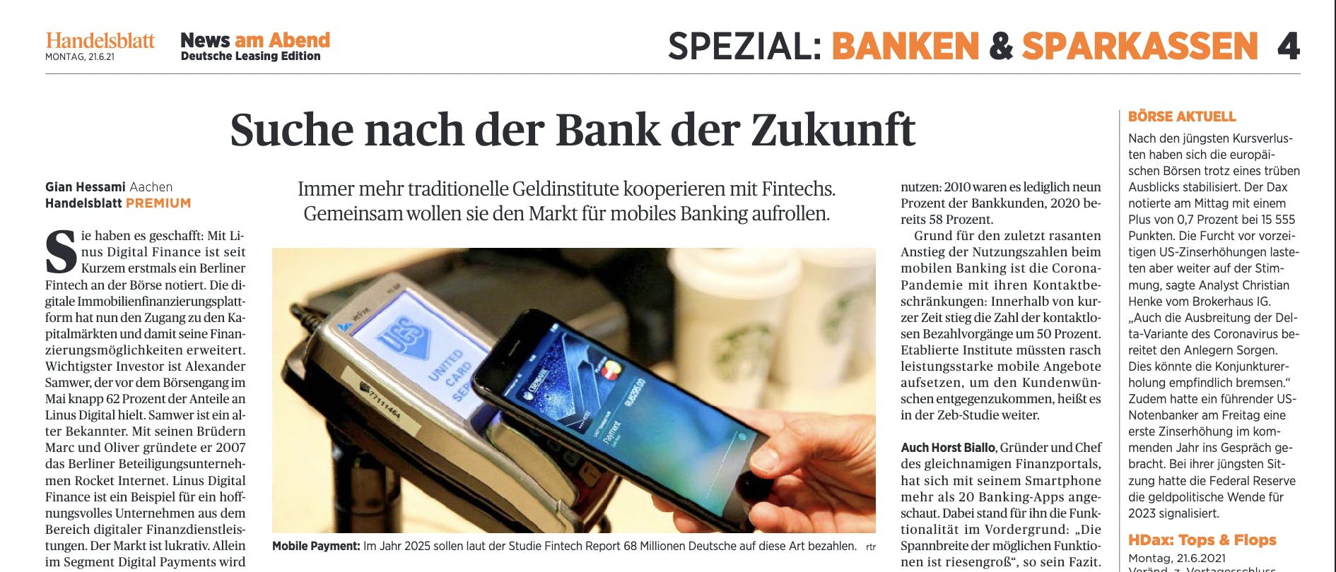 Suche nach der Bank der Zukunft