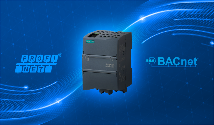 Módulo de pasarela Siemens 6BK1621-0AA00-0AA0 SIMATIC PN/BACnet LINK de PROFINET a BACnet