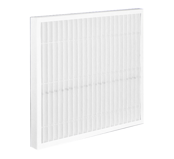 Paneelfilter uit 100% Polyester Fiberplast kader, ongevoelig voor schimmels en bacteriën