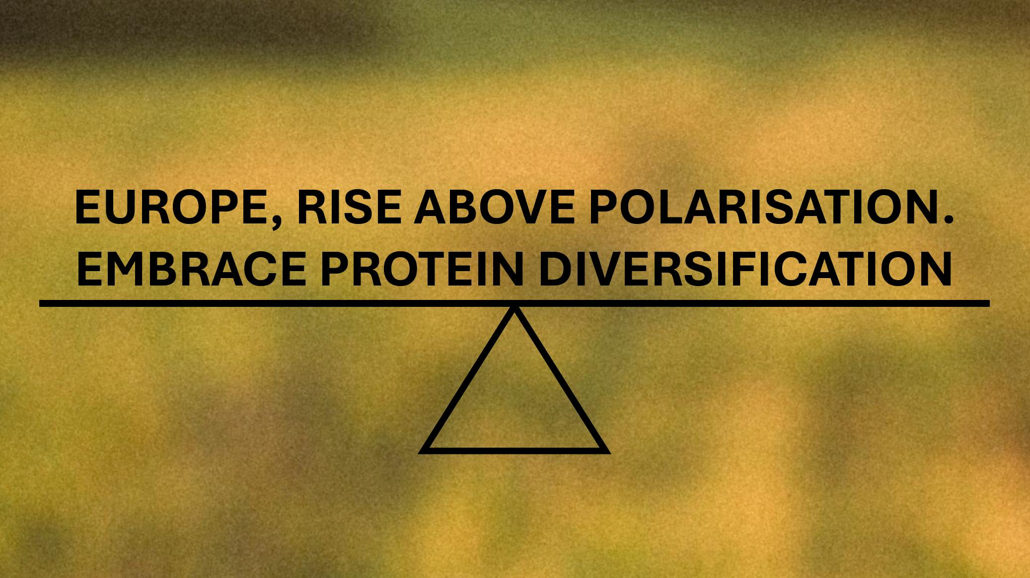 Position paper on sustainable protein diversification