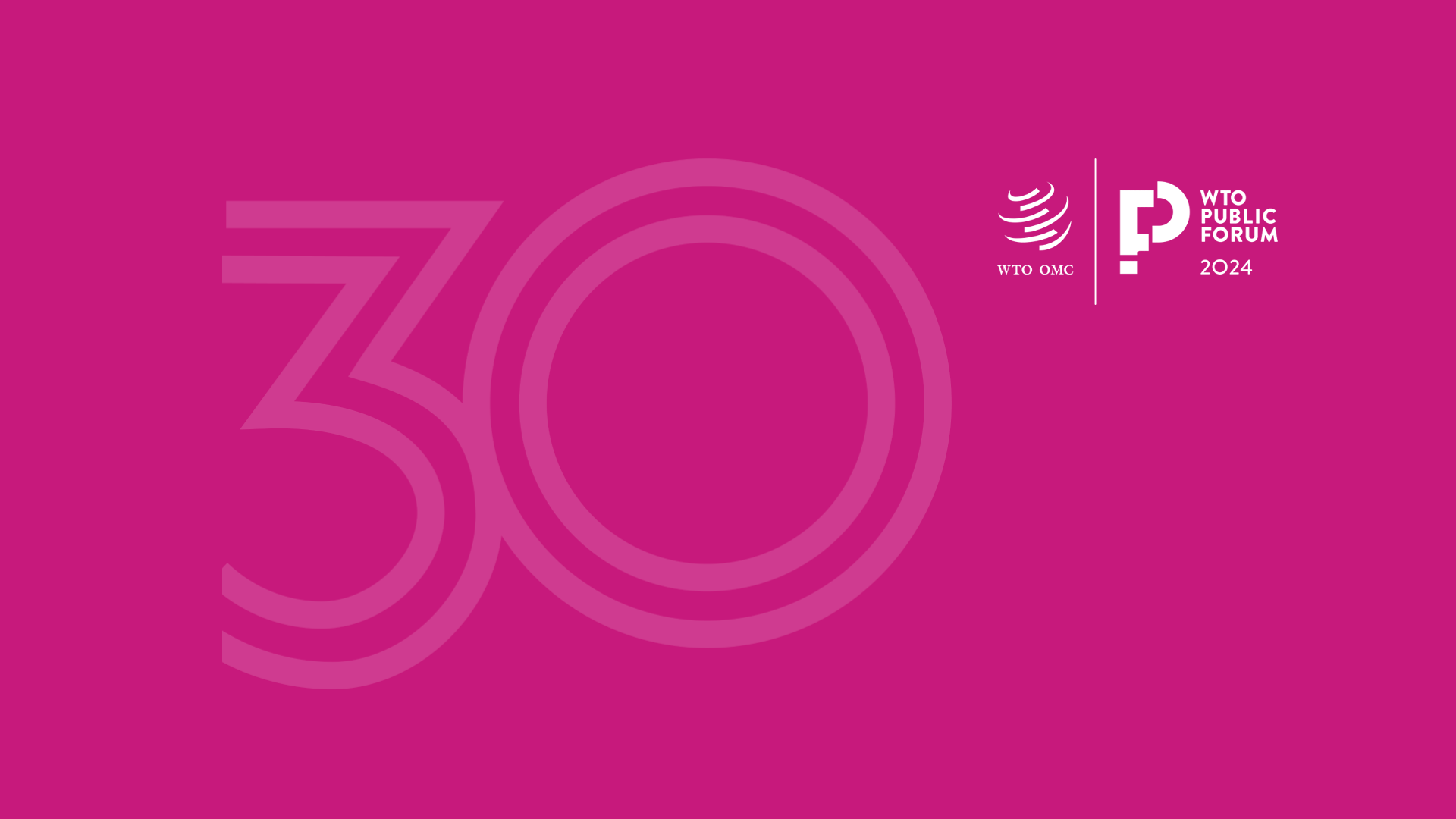 Europe Jacques Delors at the WTO Public Forum 2024