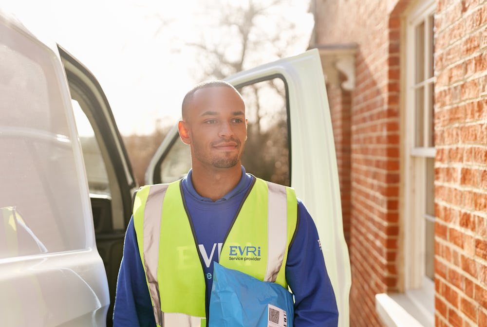 Evri now has a contract with  to deliver same day and next