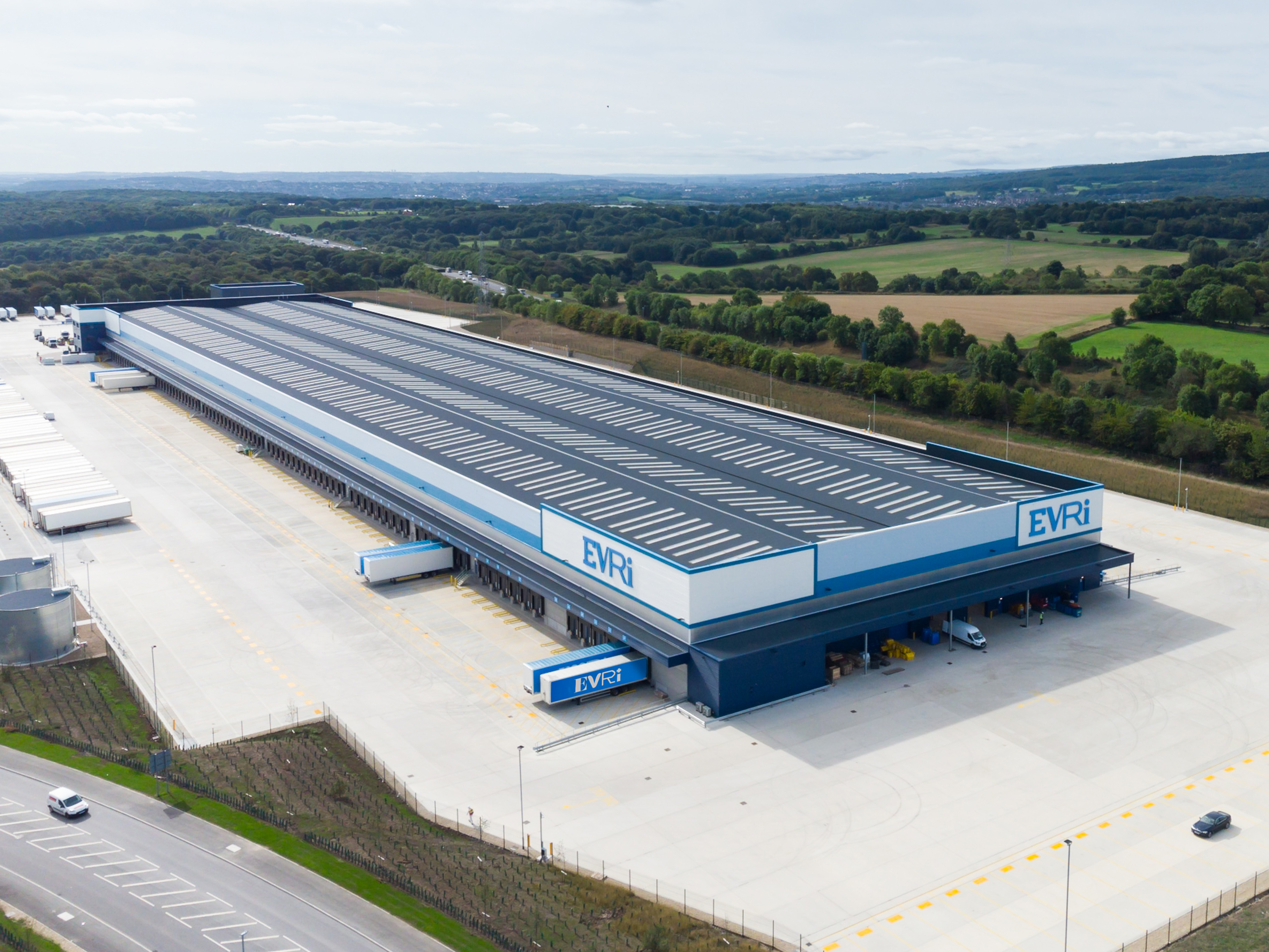 Exterior image showcasing Evri's Barnsley super hub