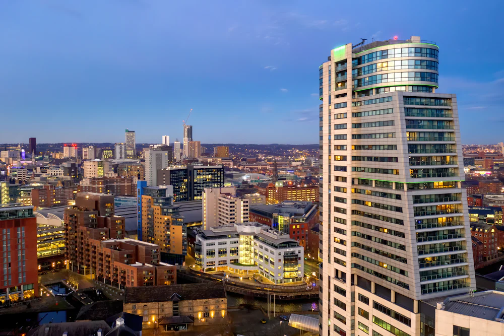 Skyline photo of Leeds city