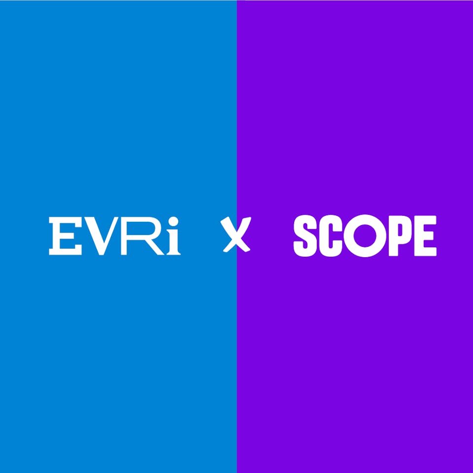 Evri and Scope partnership logo