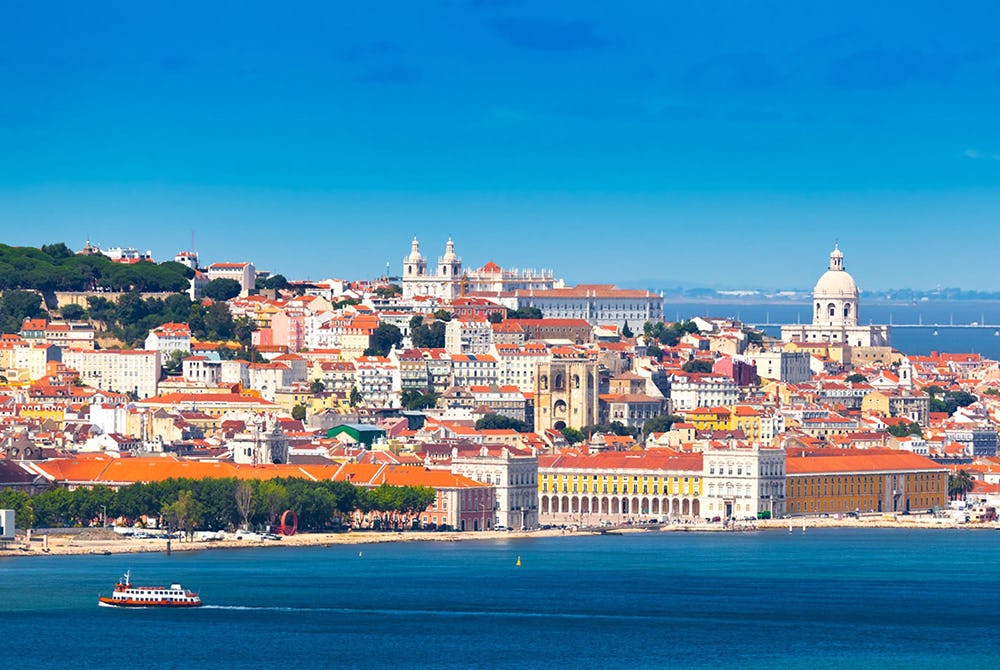 Coastal photograph of Lisbon, Portugal