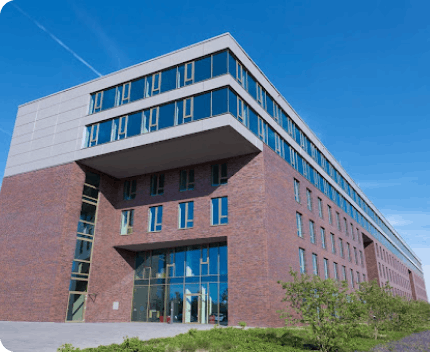 PLANPROTECT headquarter building with blue sky