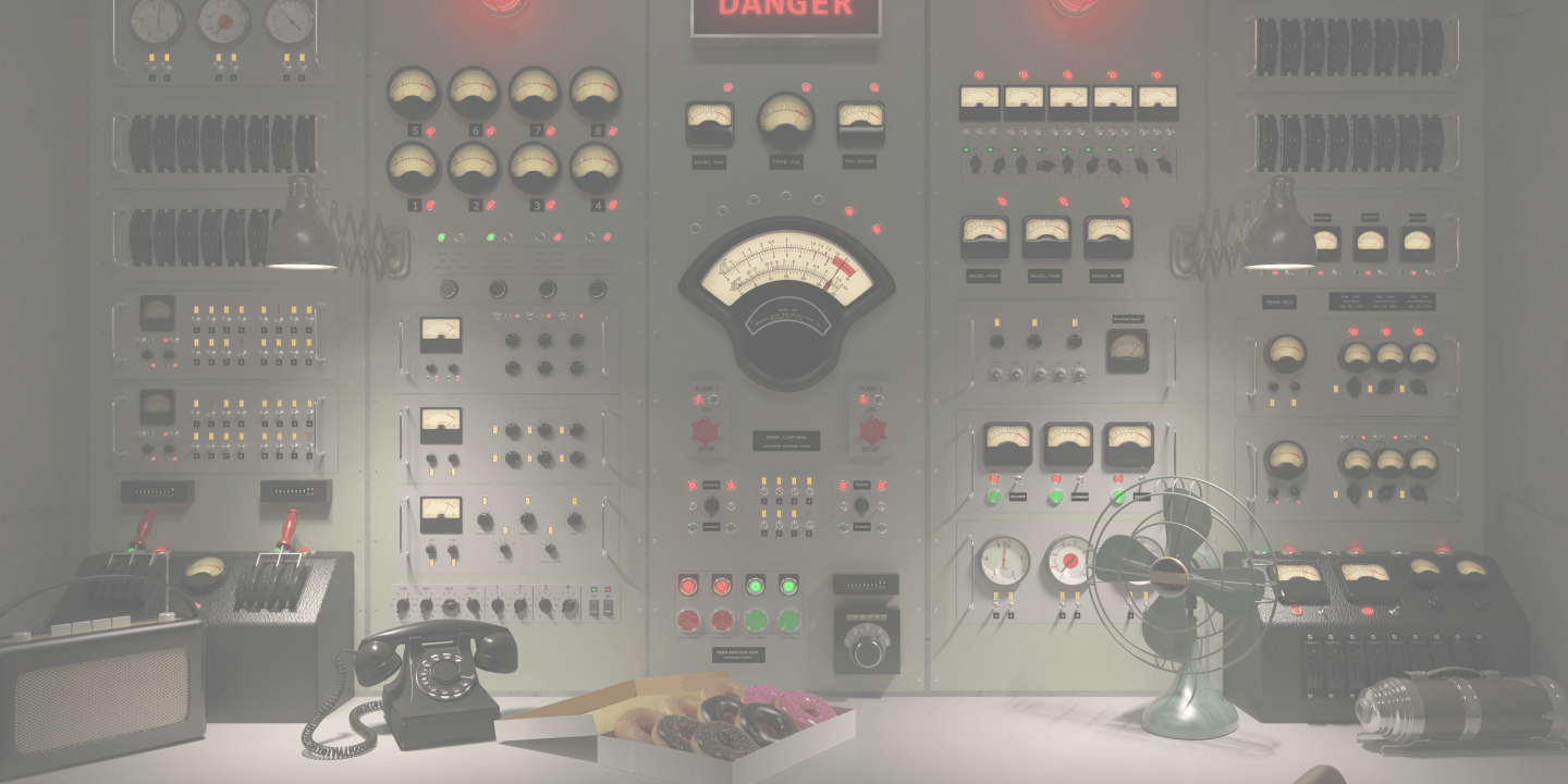 vintage control room
