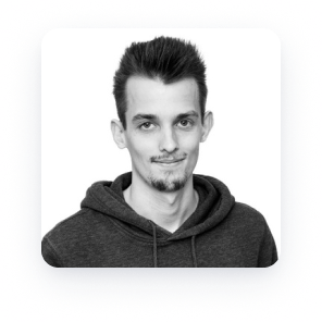 Black and white photo of Emil von Wattenwyl, Chief Technology Officer at Sitasys AG