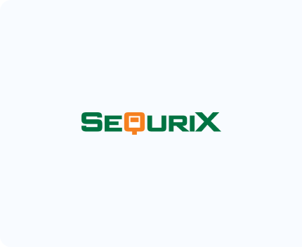 sequrix logo white background