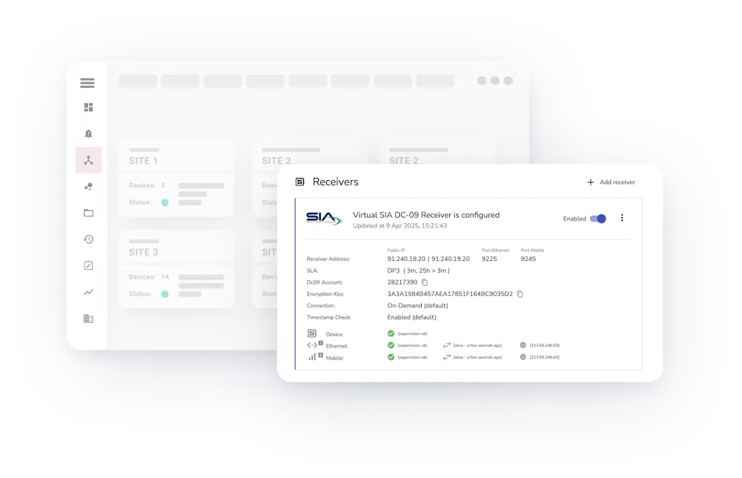 evalink Virtual Receiver: Simply Connect and Receive Alarms