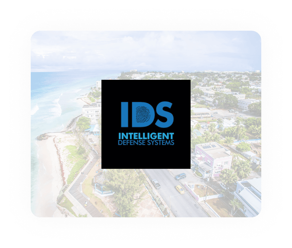 IDS logo on barbados background