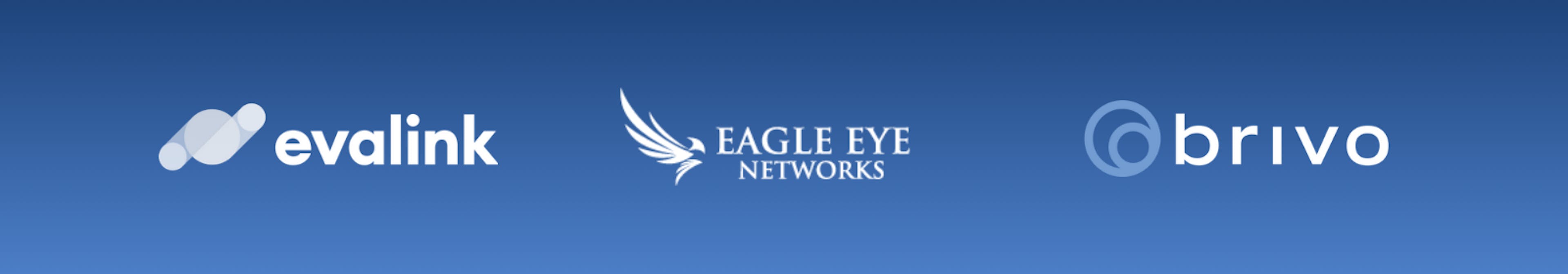 security essen banner with eagle eye networks, evalink and brivo logos