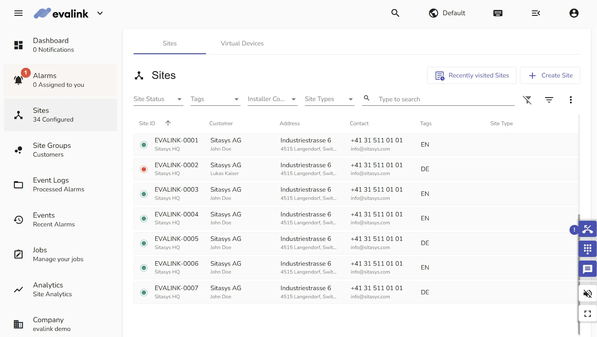 evalink Alarm Management: Fully Managed, Automated, Integrated.