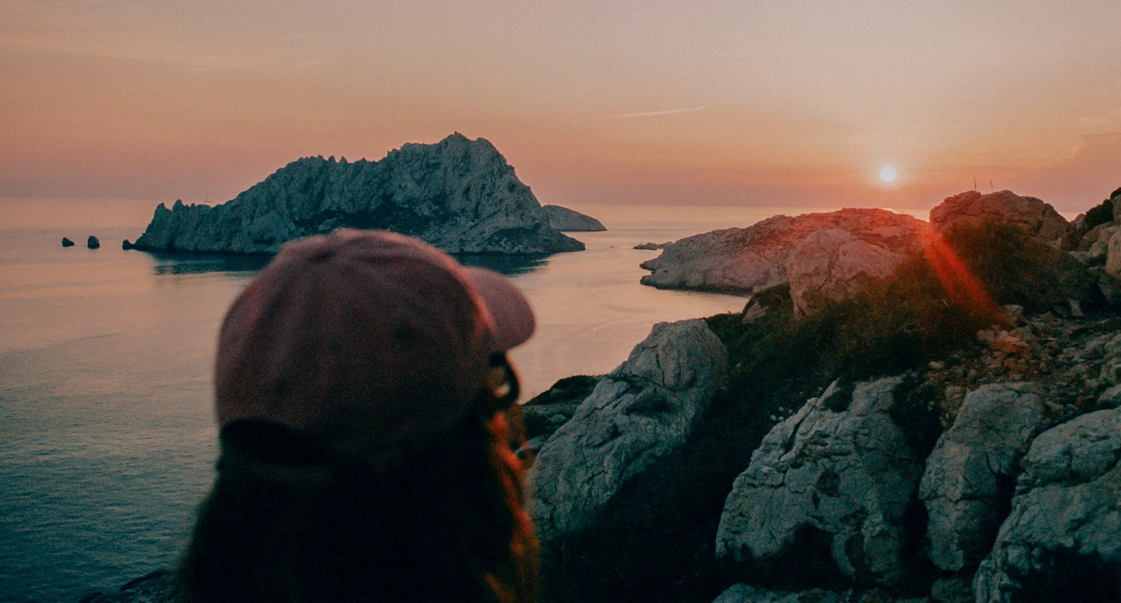 Coucher de soleil sur les calanques