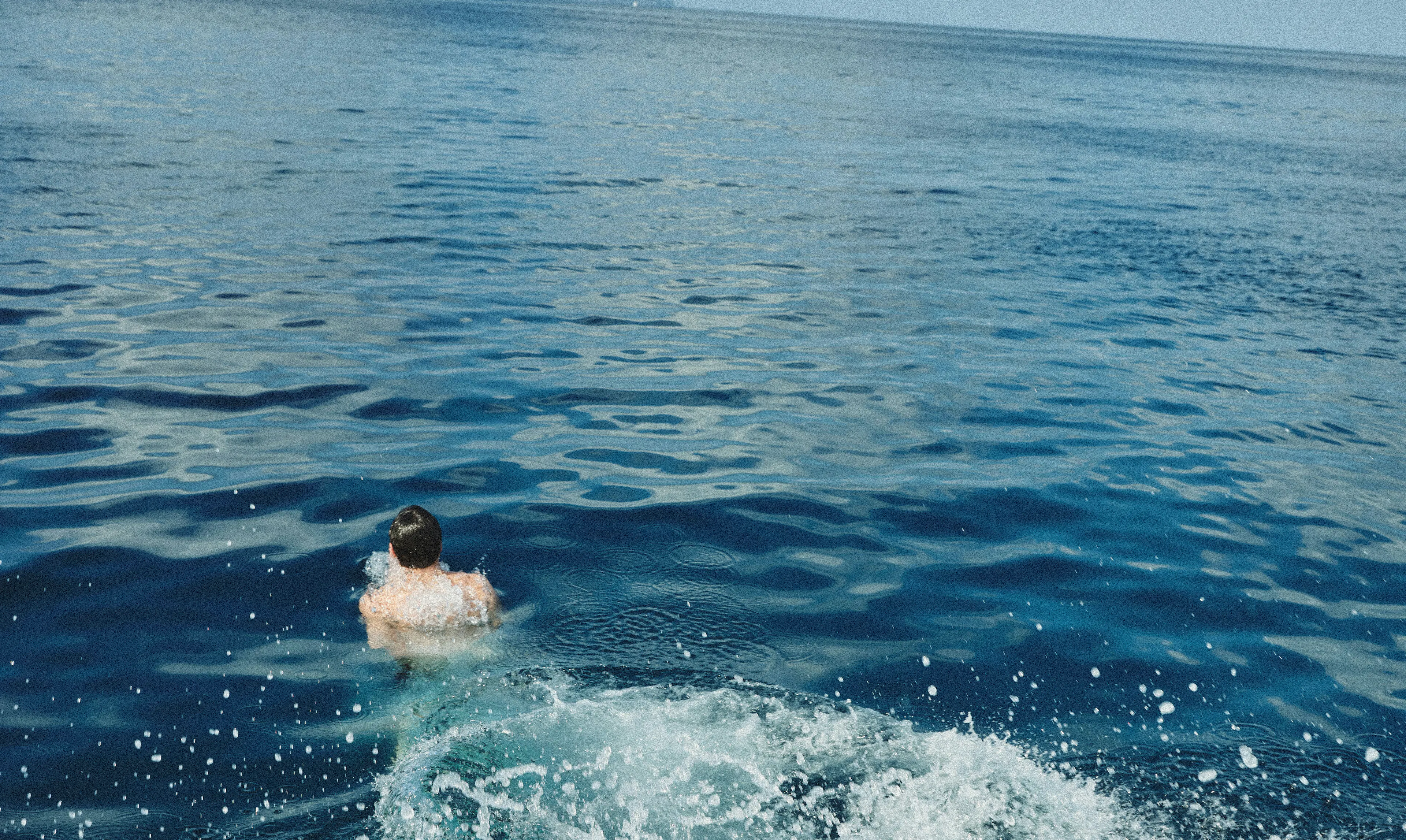 Schwimmer im Meer