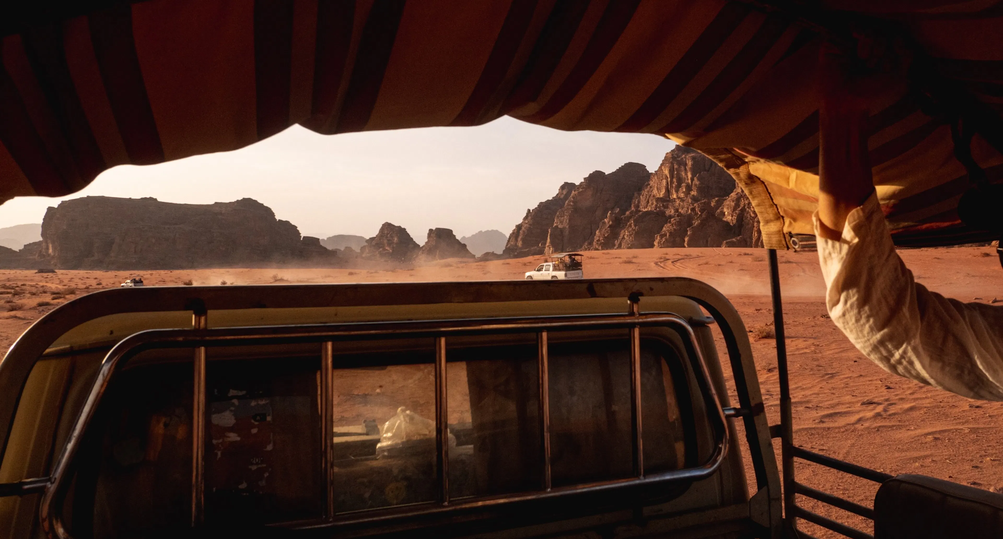 Roadtrip in a desert of Middle-East