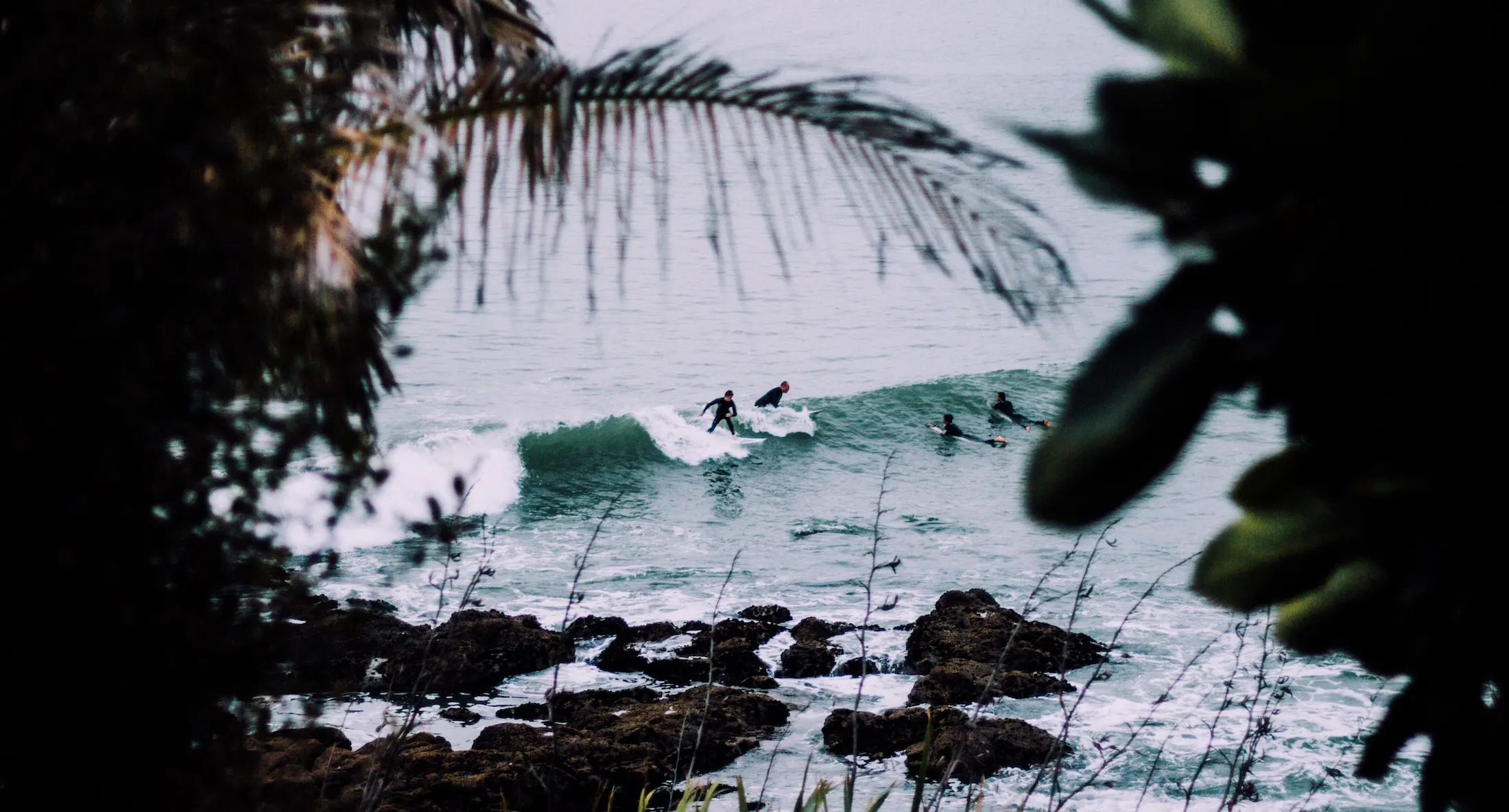 Surfeurs en Océanie
