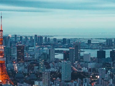Vue panoramique de Tokyo avec la Tokyo Tower