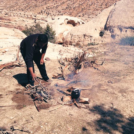 Familienbarbecue auf jordanische Art