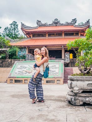 Family travellers in Vietnam