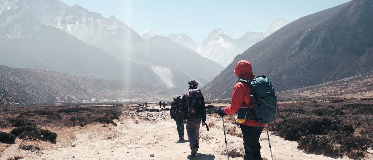 Wandergruppe im Himalaya