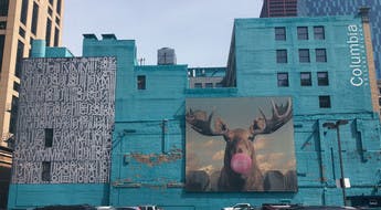 Un mur peint du Wabash Art Corridor à Chicago