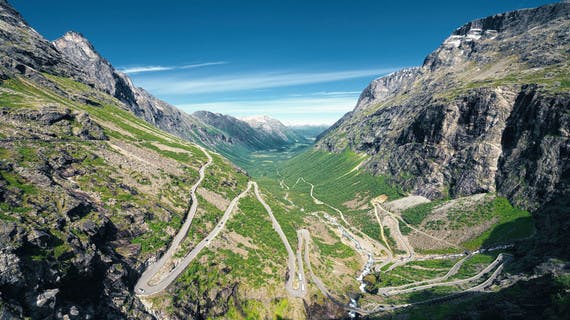 Die Straße der Trolle in Norwegen
