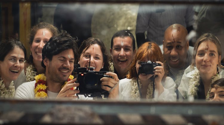 Photo de groupe en Inde