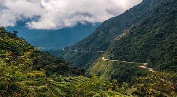 Die Yungas-Straße in Bolivien