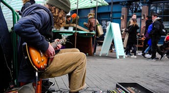 Strassenmusiker in England