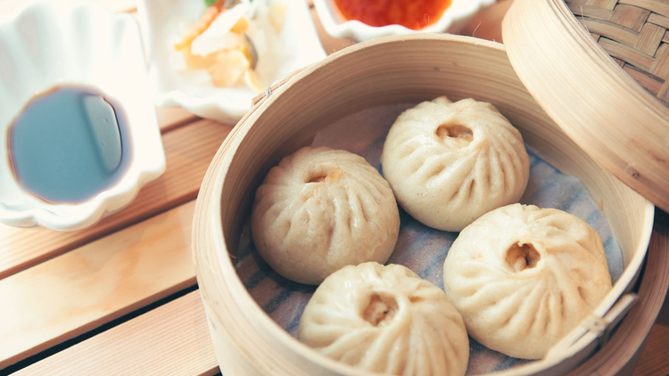 Die chinesische Delikatesse Banh Bao