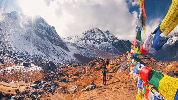 Randonneurs dans l'Annapurna