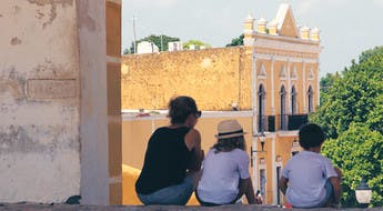 En familia por las calles de México