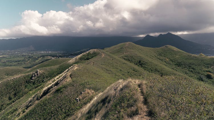 Lanikai Pillbox trail à Oahu, Hawaï