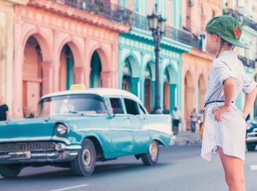 Family travellers in Cuba, Central America