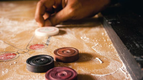 Partie de carrom