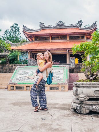 Family travellers in Vietnam