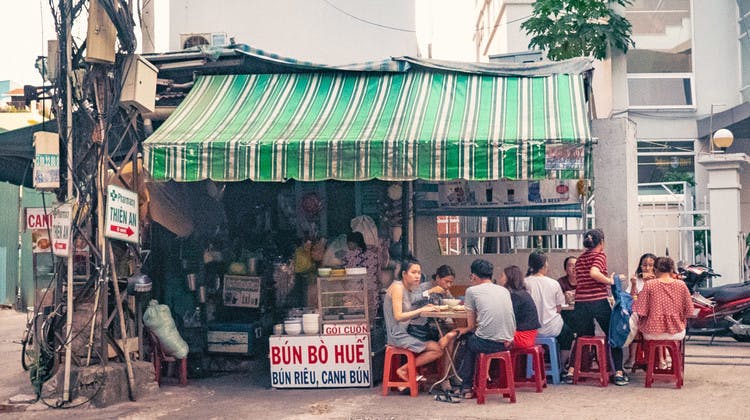 cuisine de rue à Ho Chi Minh