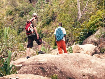 En randonnée dans la jungle avec un enfant