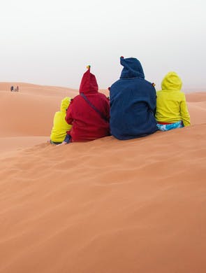 Family travellers in Morocco