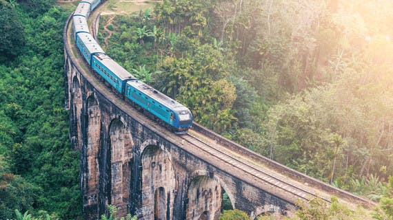Il treno: mezzo di trasporto tipico dello Sri Lanka.